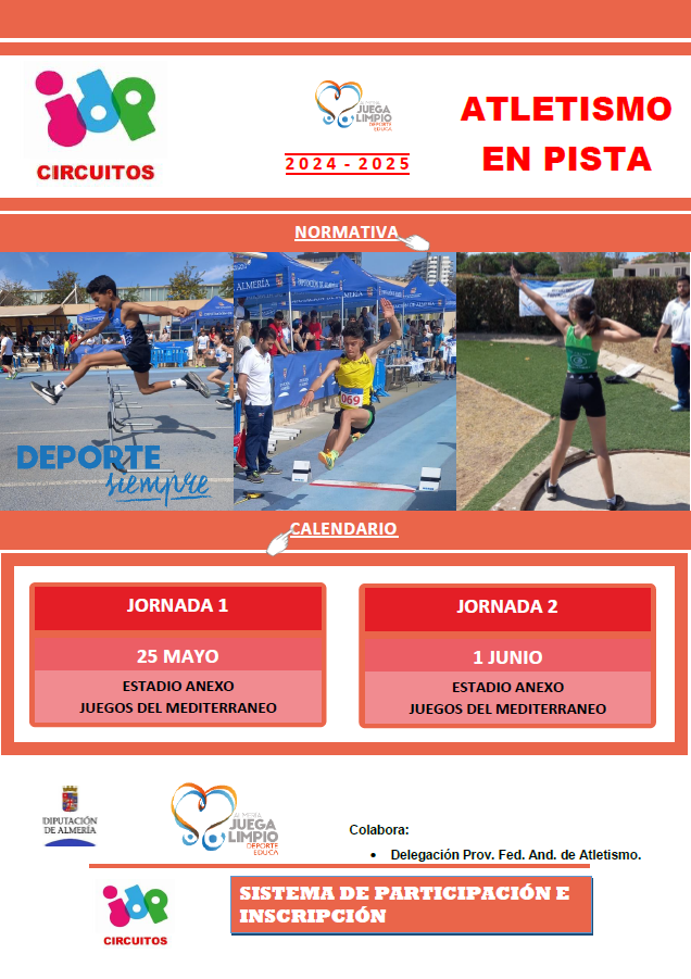 Circuito de Promoción Atletismo en Pista. Almería 25-5-24